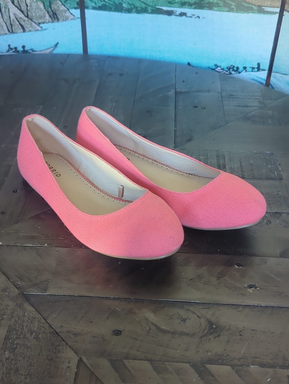 Torrid Women's Pink Canvas Flats